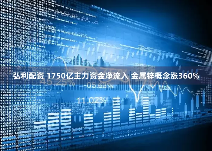 弘利配资 1750亿主力资金净流入 金属锌概念涨360%